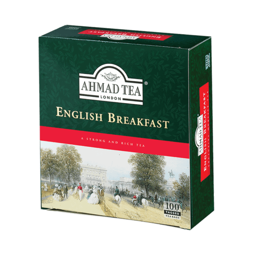 Ahmad Tea English Breakfast Tea 100 Tagged Teabags