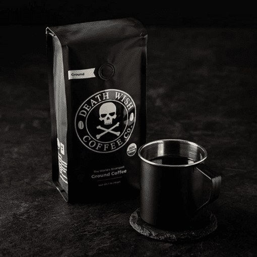 Death Wish Coffee Ground Dark Roast Coffee 250gm Si Omar Store   Death Wish Coffee 510x510 