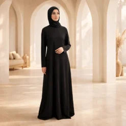 Basic Dress Long Sleeve - Black