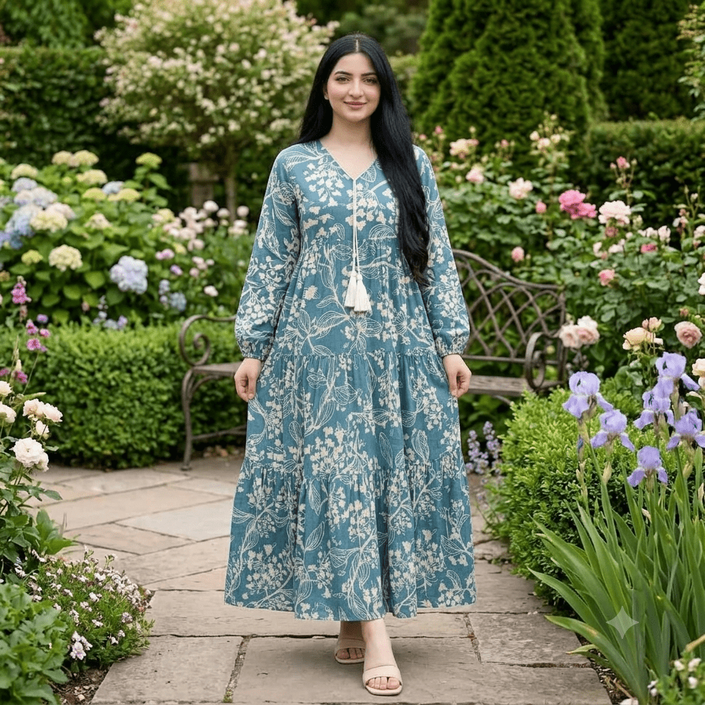 Lana Floral Tiered Dress | فستان لانا